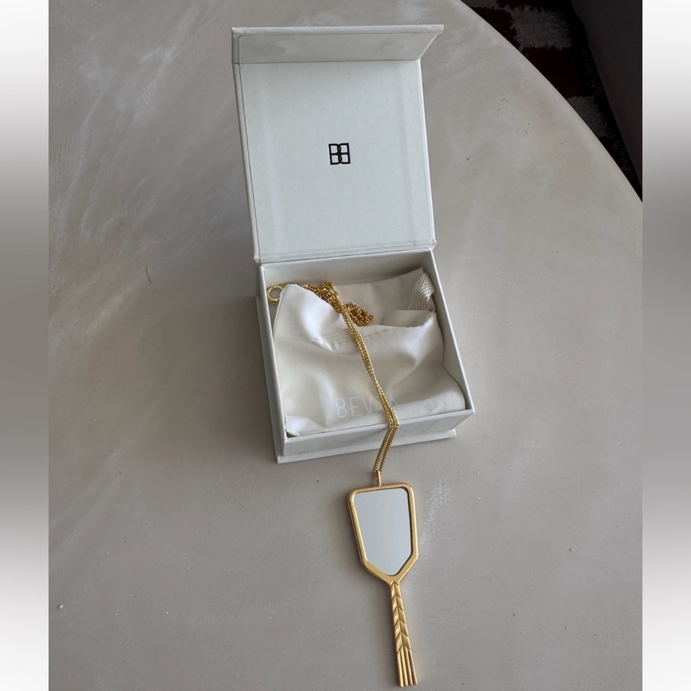 NIB Bevza Mirror Pendant Necklace - Picture 4 of 5
